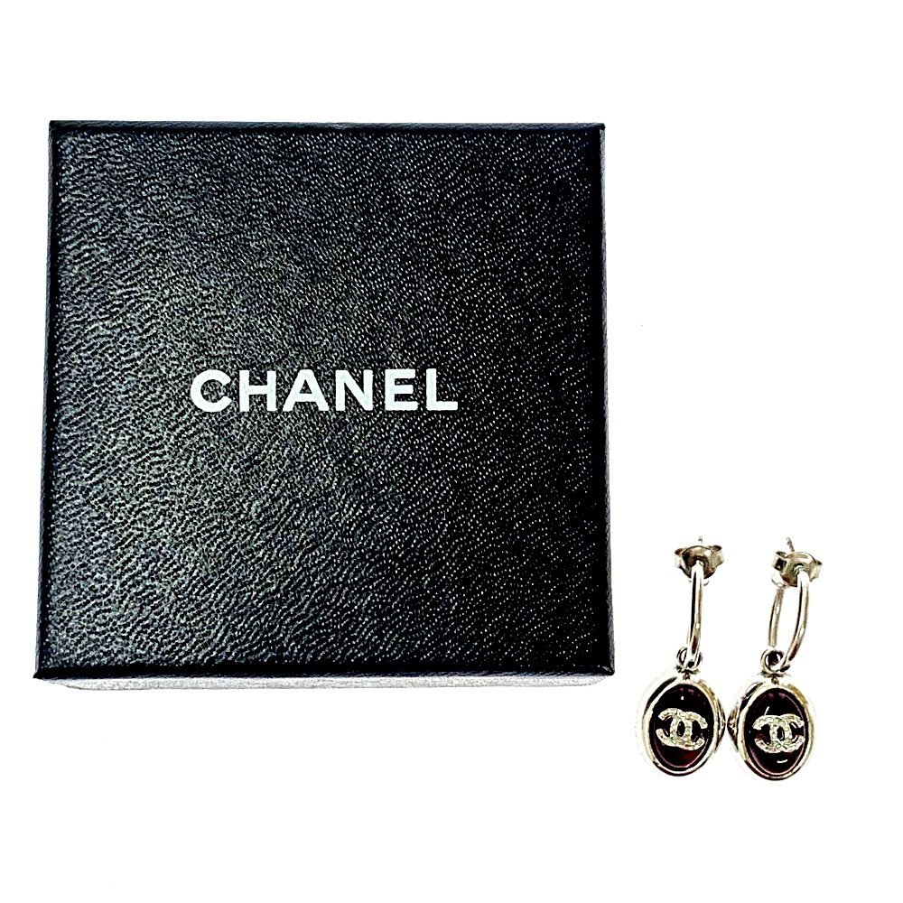 箱付き】 CHANEL シャネル メタル ストーン 00A ココマーク グリポア