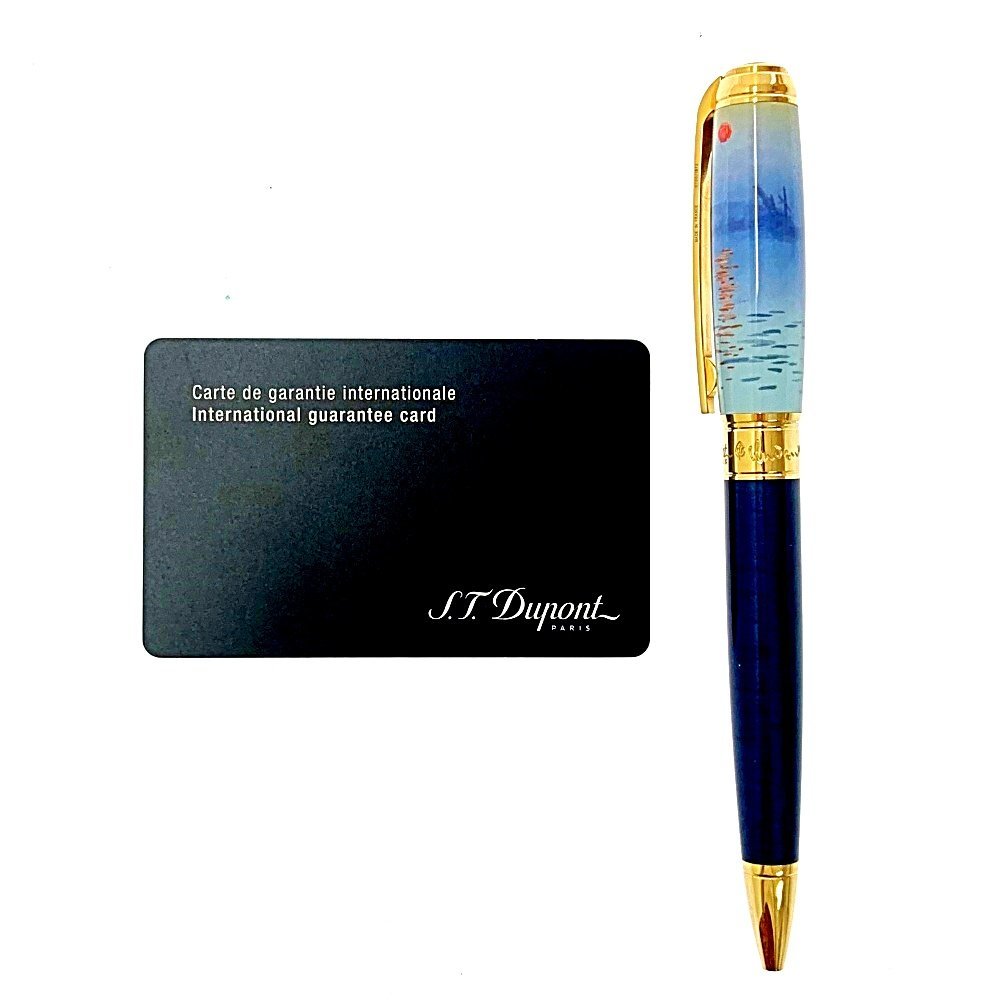 【67%OFF!】Dupont ピンクゴールド ネイビー ボールペン