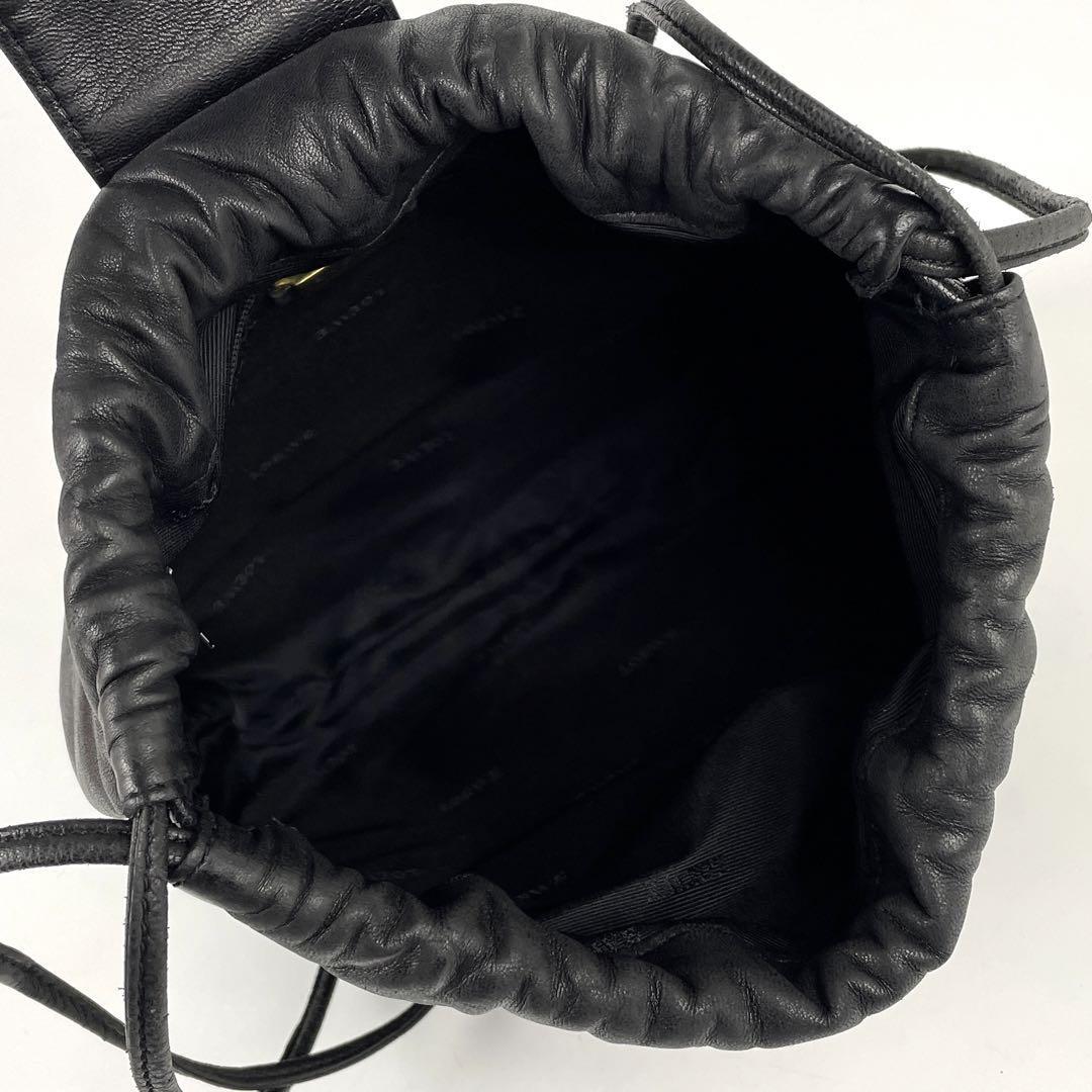 美品○LOEWE ロエベ ショルダーバッグ アナグラム ロゴ型押し