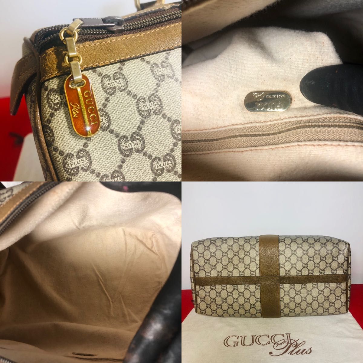 極美品】GUCCI Plus オールドグッチボストンバッグ・正規品・グッチ