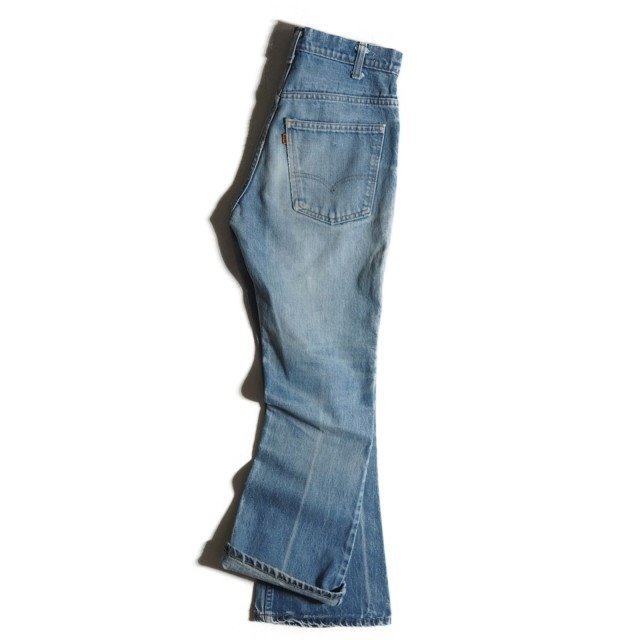 K6709f41 #Levis Levi's # 80s 646 USA производства flair Denim брюки голубой w76/S 80 годы Vintage б/у одежда orange tab season отсутствует 