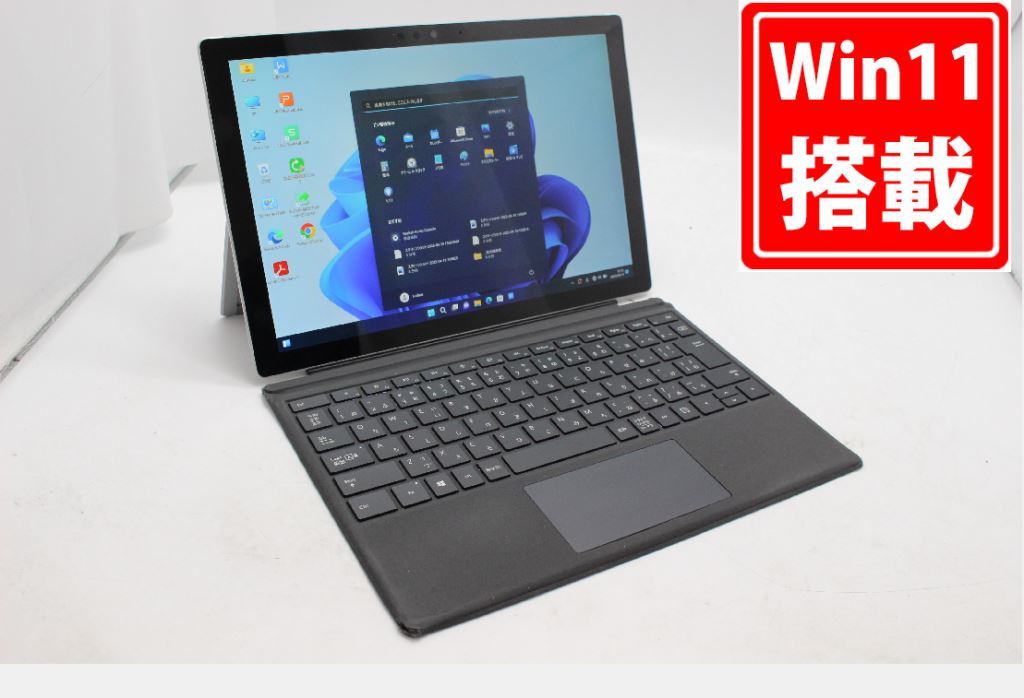 中古良品 2K対応 タッチ 12.3型 Microsoft Surface Pro6 Model.1796 Windows11 八世代 i5-8350u 8GB NVMe 256GB-SSD カメラ Office付_画像1