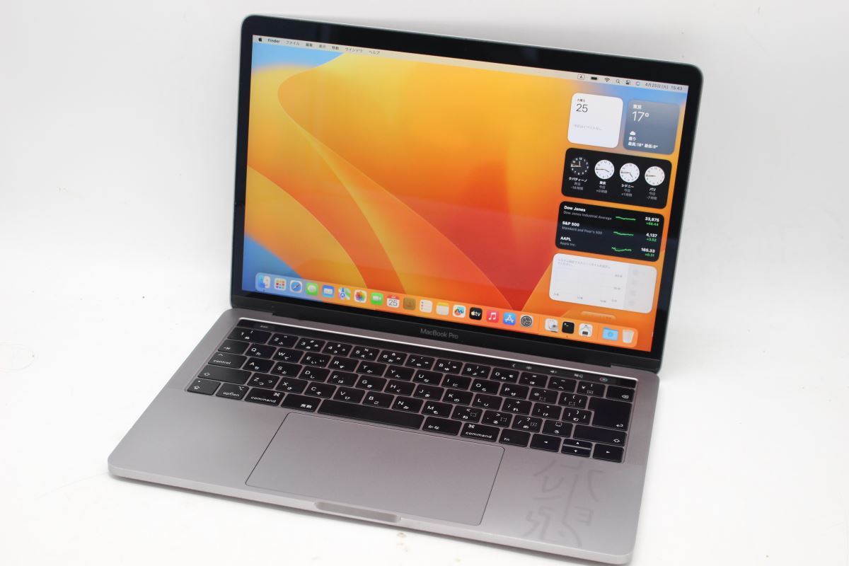 激安正規品 Mid-2018 A1989 Pro MacBook Apple 13.3型 2K 中古 (Touch
