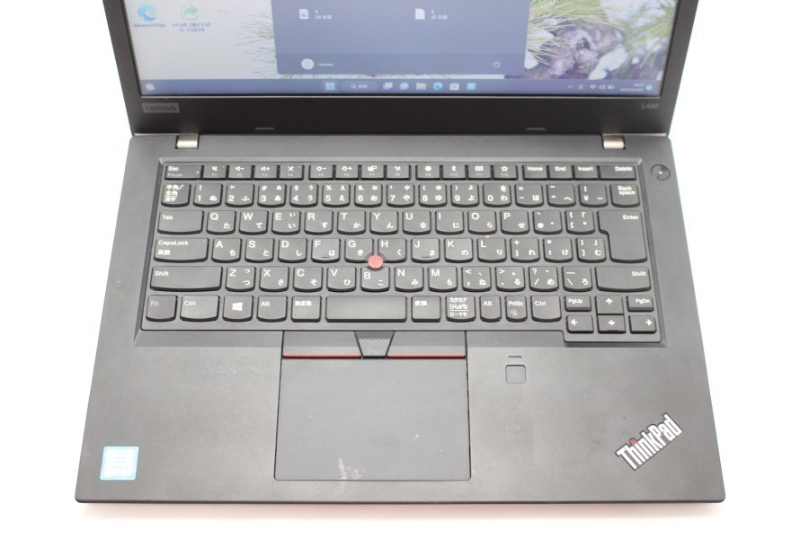 即日発送 中古美品 14インチ Lenovo ThinkPad L480 Windows11 高性能 八代Core i5-8250U 8GB 爆速256GB-SSD カメラ 無線 中古パソコン 税無_画像4