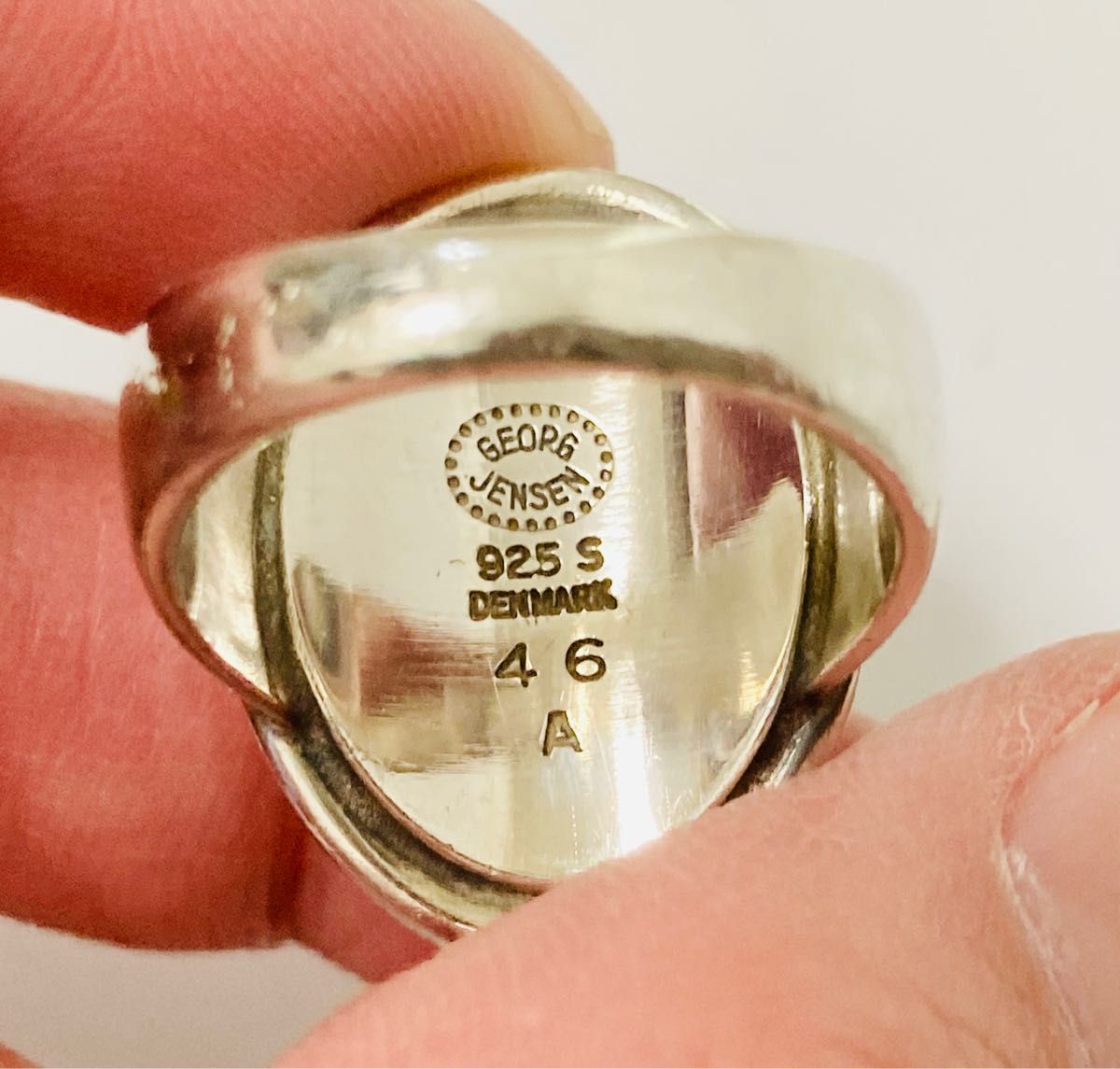 GEORG JENSEN ジョージジェンセン ヘマタイト 46A リング 11号 925S