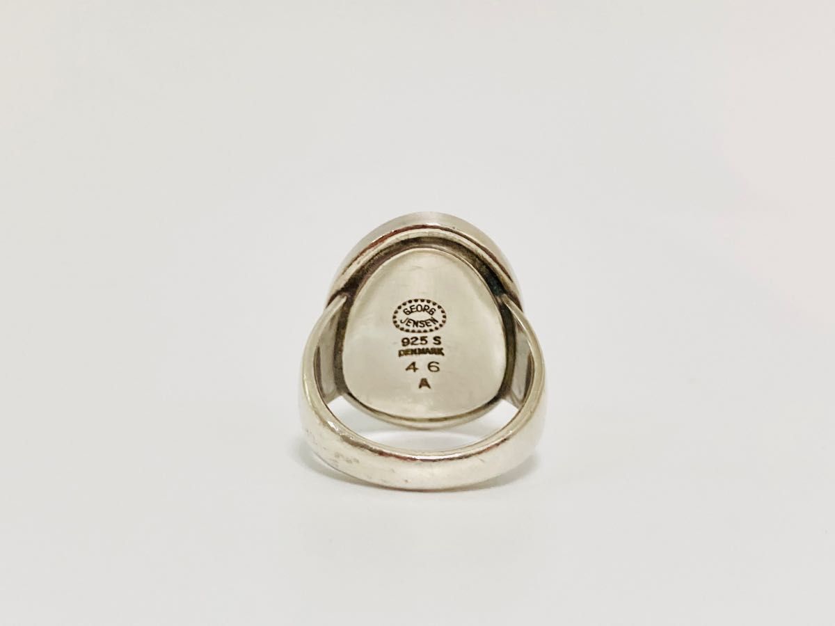GEORG JENSEN ジョージジェンセン ヘマタイト 46A リング 11号 925S