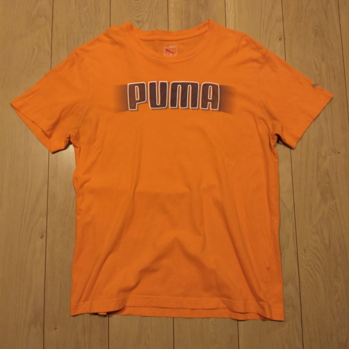 USA古着卸 Lサイズ PUMA プーマ 文字ロゴ プリント Tシャツ_画像1