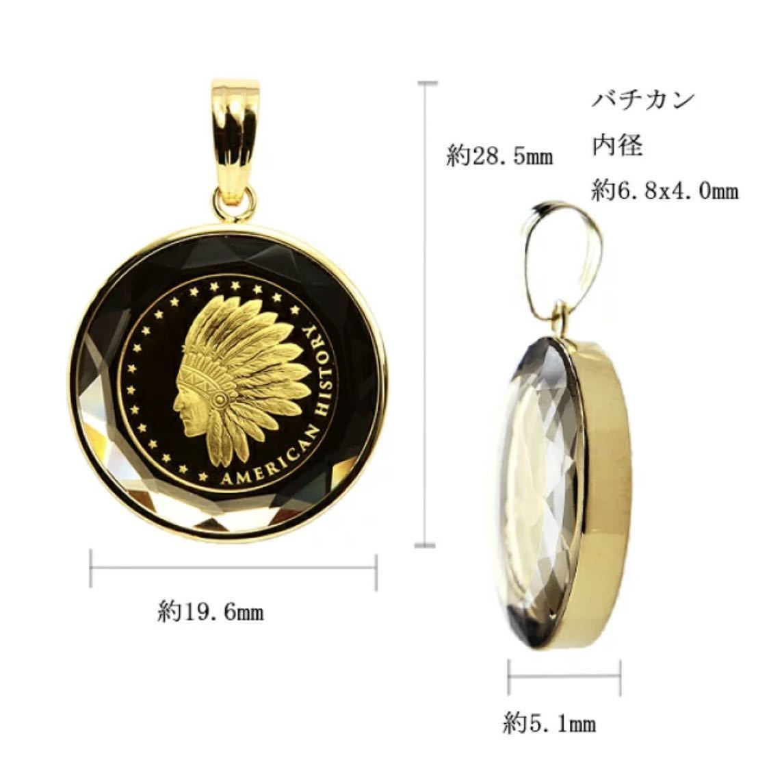 希少】純金 コイン ペンダント 金貨 インディアン イーグル 希少】純金 コイン ペンダント 金貨 インディアン イーグル