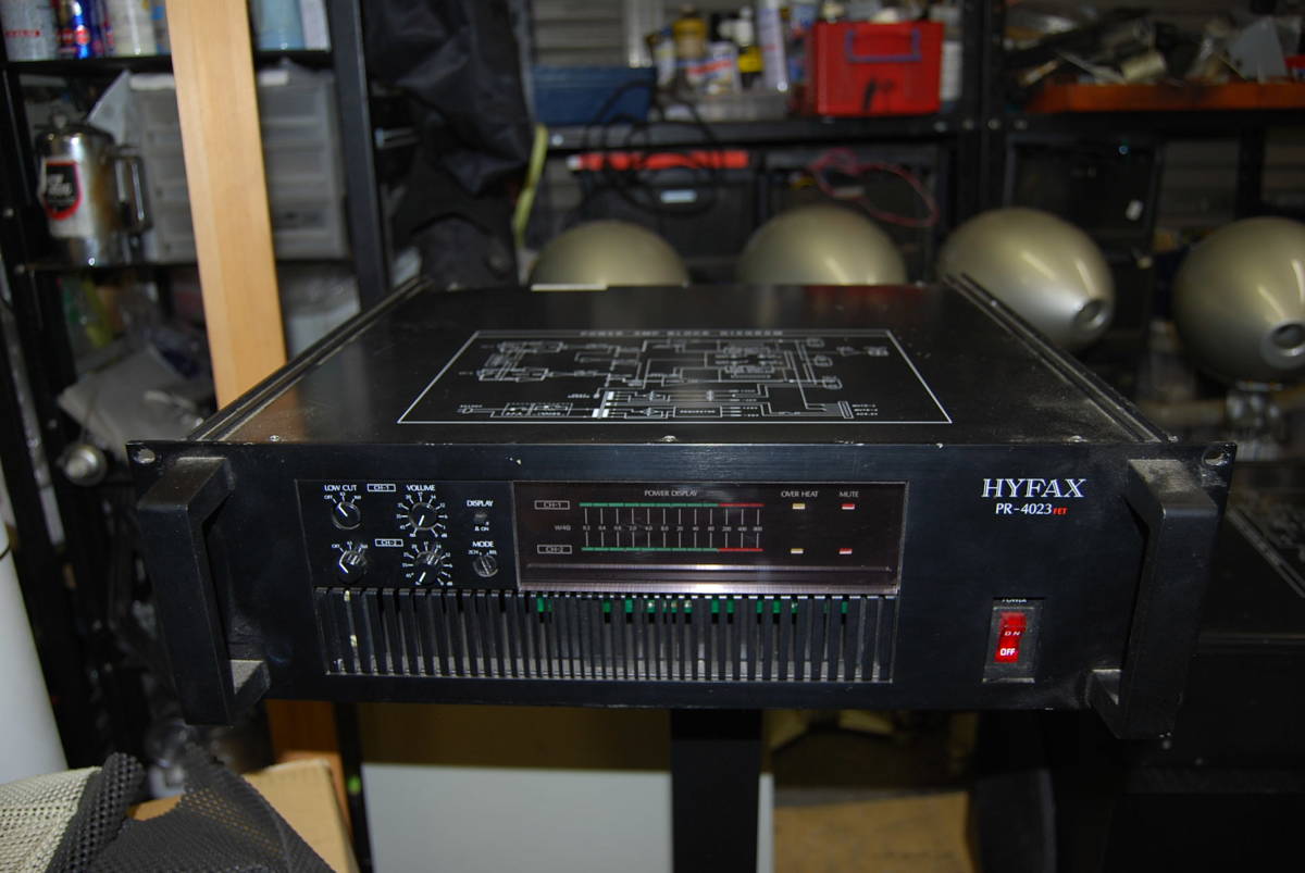 世界的に HYFAX PR-4023FET 不二音響 プロ用 パワーアンプ 日立 Lo-D HMA-9500と同じMOS-FET採用 山水電気設計製造 (管理NO.311 ) その他 世界的に HYFAX PR-4023FET 不二音響 プロ用 パワーアンプ 日立 Lo-D HMA-9500と同じMOS-FET採用 山水電気設計製造 (管理NO.311 ) その他