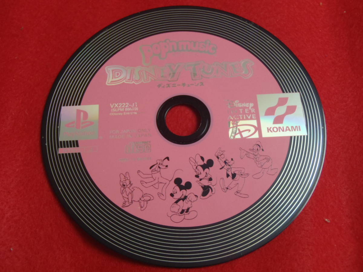 KONAMI PS ポップンミュージック ディズニー チューンズ SLPM86670 Disney 40周年 帯付