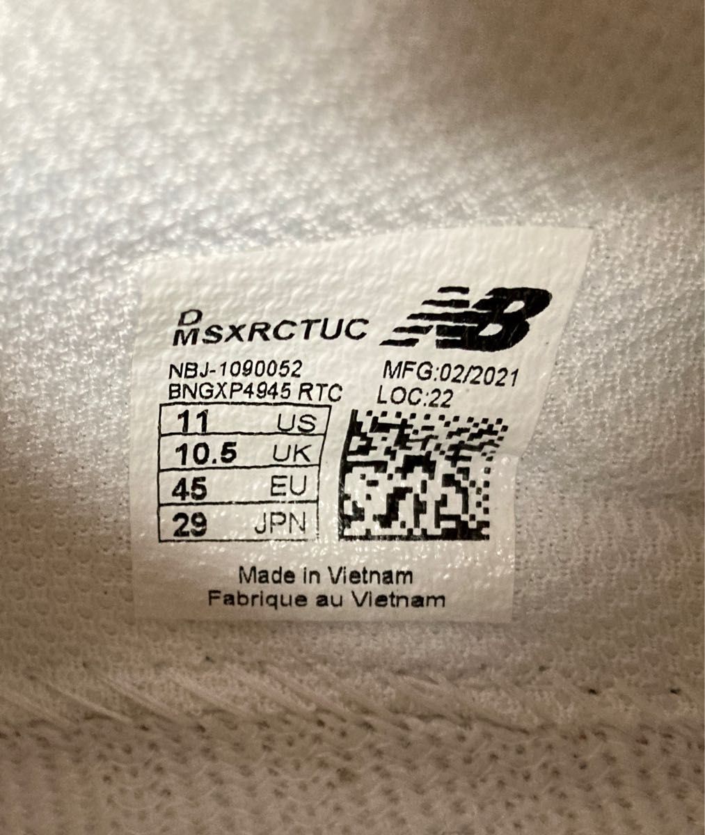 【期間限定出品】New Balance MSXRCTU "White"29cm 10