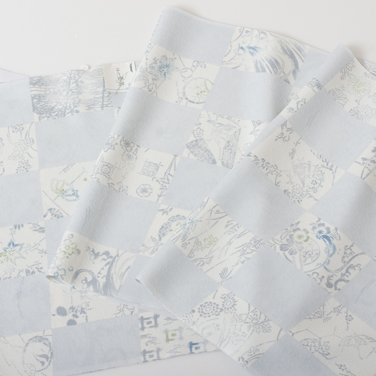 東レ シルック 】小紋 着尺 反物 no.207 新品 未使用 洗える着物 送料