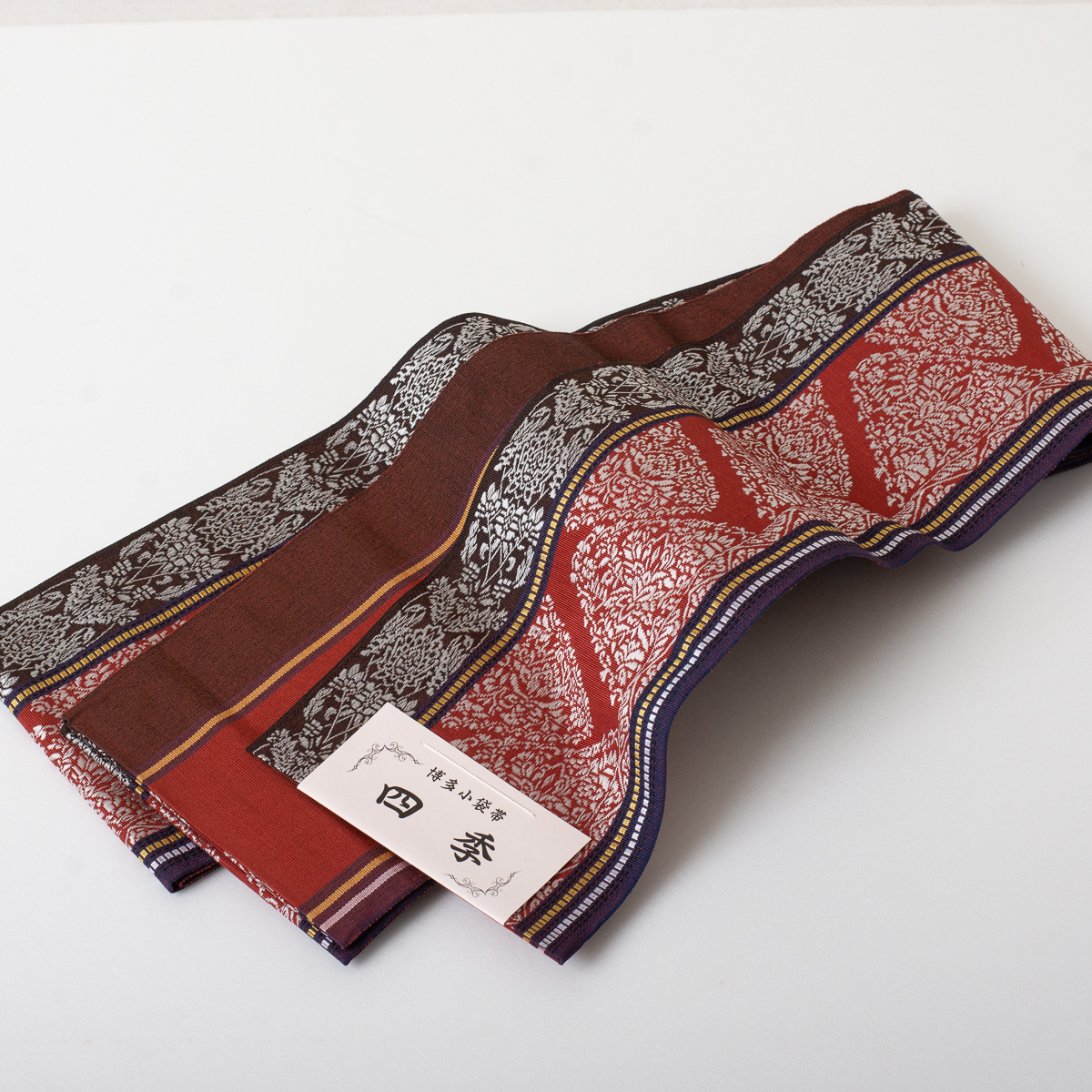 品質満点! 小袋帯 博多織 細帯 日本製】No.07 新色入荷!! 小野織物謹製 四季 四寸小袋【本場筑前博多織 未仕立て 品質満点! 小袋帯 博多織 細帯 日本製】No.07 新色入荷!! 小野織物謹製 四季 四寸小袋【本場筑前博多織 未仕立て
