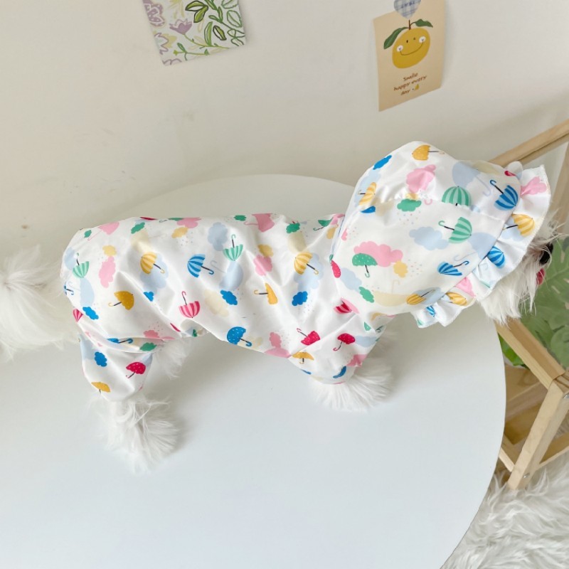 犬の服 ネコ服 犬猫用 ペット用品 ペット服 ペットウェア レインコート 防水 つなぎ 春 夏 ドッグウェア 猫服 犬用 ワンちゃん_画像4