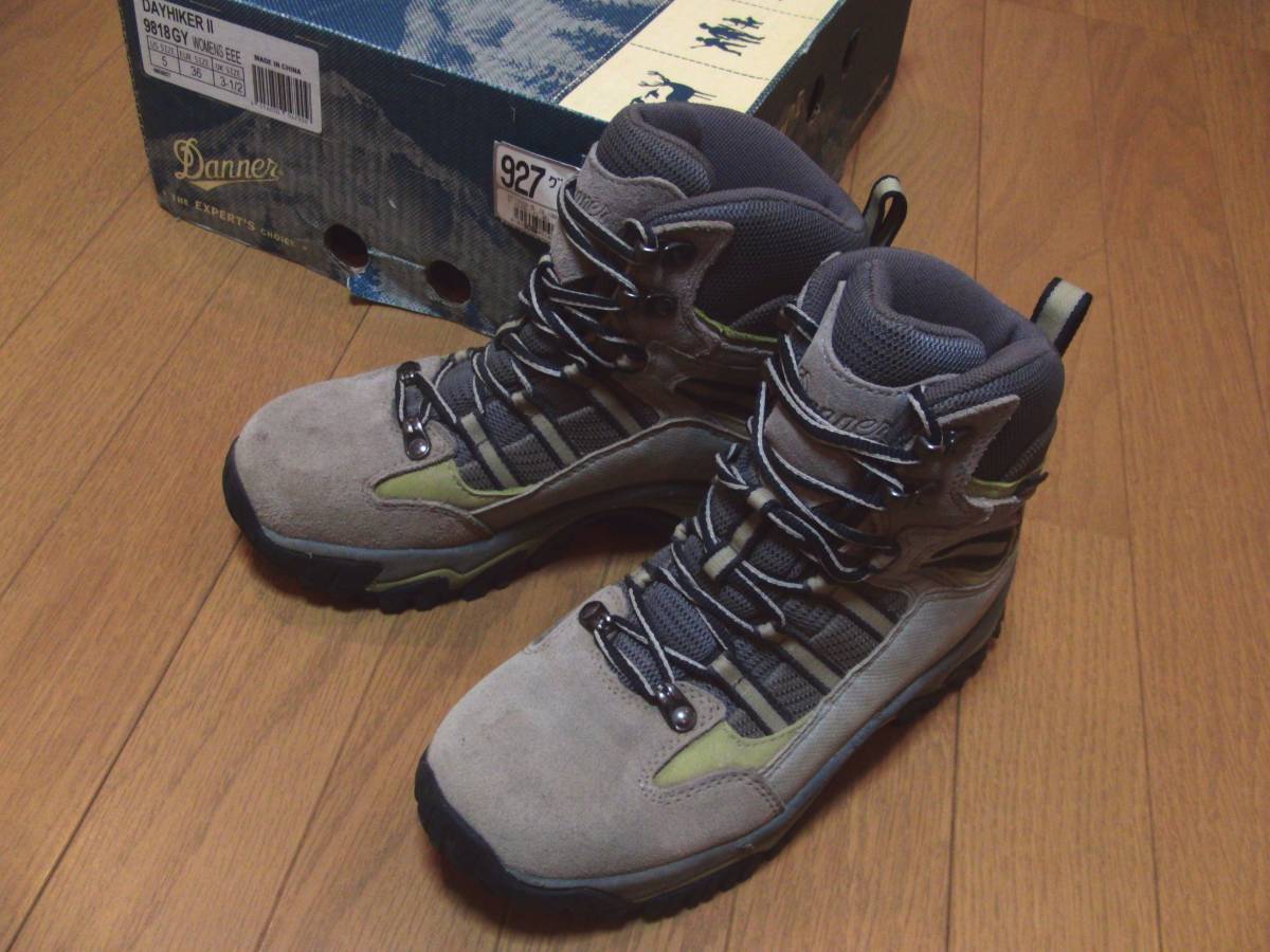 即決早勝!!参価1.45万DANNER高性能トレッキングシューズ23㎝【GORE-TEX】絶対推奨ダナーDAYHIKER銘品登山ブーツ元箱★ビブラムソール搭載_画像1