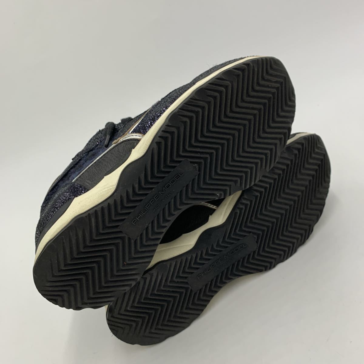 ＊ 良品 付属品完備 イタリア製 'ラグジュアリーシューズ' PHILIPPE MODEL フィリップモデル LOW CUT スニーカー EU35 22cm レディース 靴_画像7