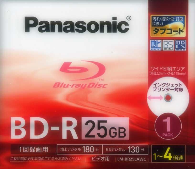Panasonic パナソニック 録画用BD-R 原産国 日本 LM-BR25LAWC 1 Panasonic パナソニック 録画用BD-R 原産国 日本 LM-BR25LAWC 1