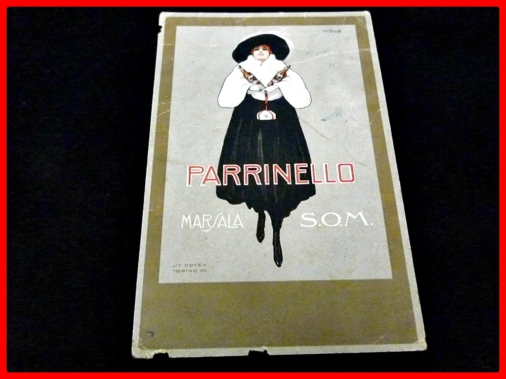☆古い絵葉書/ポストカード☆イタリア製☆PARRINELLO☆大正/昭和☆骨董
