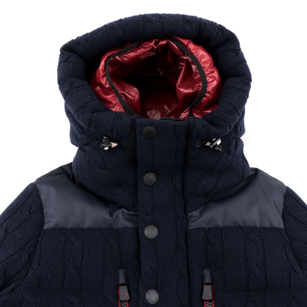 美品 モンクレールグルノーブル RODENBERG ニット切り替え ダウン