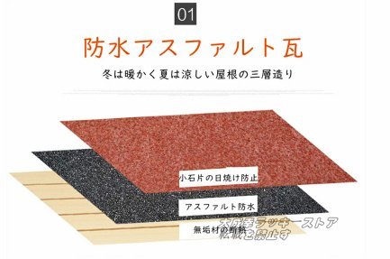 新品推薦★屋外用 木製 ドッグハウス 室外 屋外 DIY 犬舎 ペットハウス ログハウスドアと窓付きの犬用犬小屋 水洗いできます 83*71*90cm_画像6