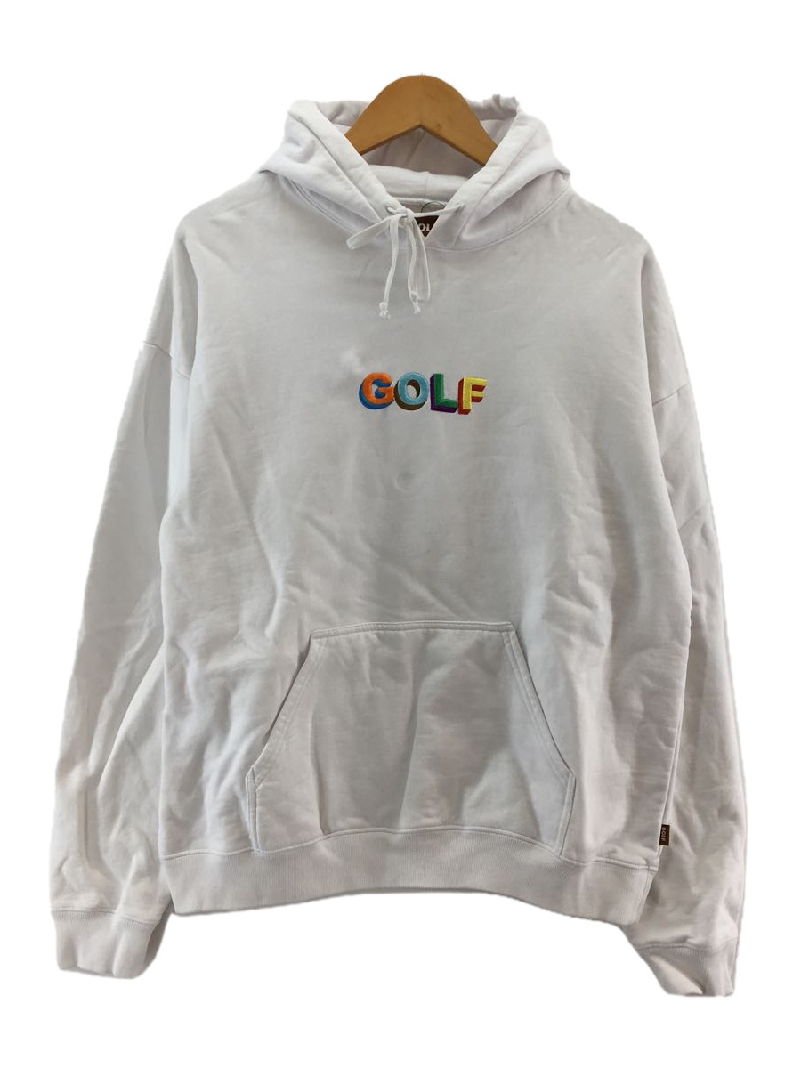 美品】 GOLF WANG◇パーカー/L/コットン/WHT/Multi Color 3D Golf