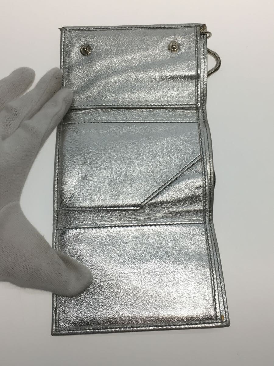 CELINE*2. folding purse /-/SLV/ plain 