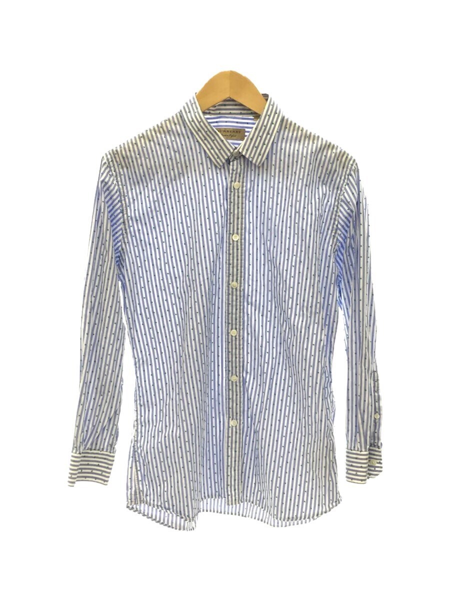 最高級 BURBERRY LONDON◇長袖シャツ//40/コットン/BLU/ストライプ S