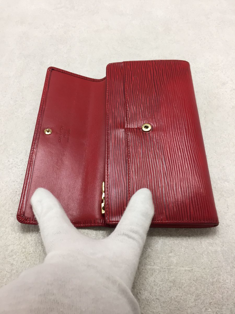 LOUIS VUITTON◆ポシェットポルトモネクレディ_エピ/レザー/RED/M63577_画像3