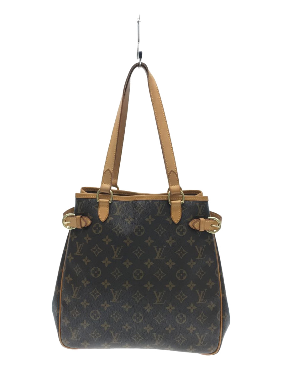 LOUIS VUITTON◇バティニョールヴェルティカル_モノグラム_BRW/PVC/BRW-