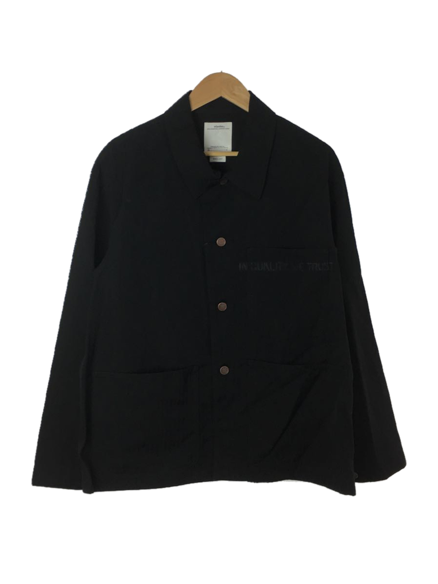 visvim◇21AW/BAKER COVERALL/カバーオール/3/コットン/ブラック