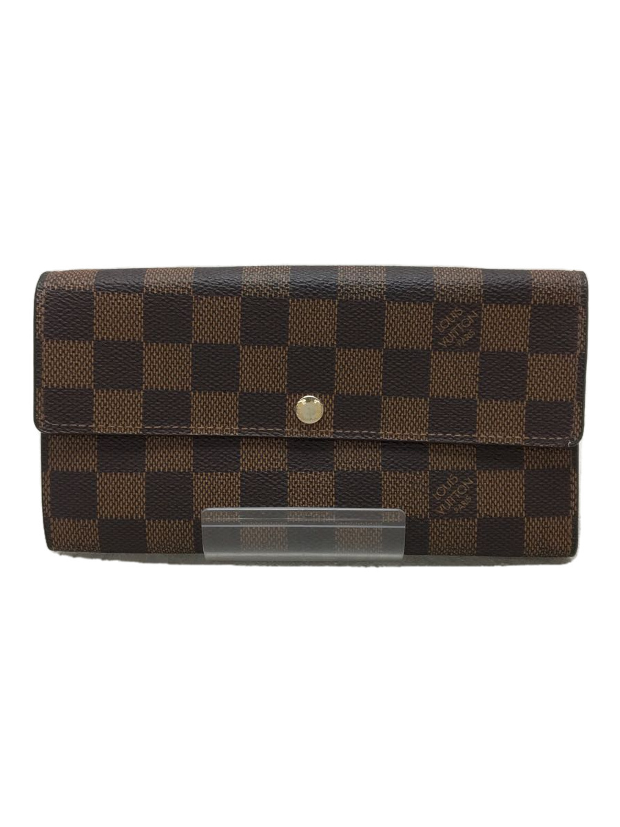 LOUIS VUITTON◇長財布/レザー/BLK/無地 長財布(小銭入れあり) LOUIS VUITTON◇長財布/レザー/BLK/無地 長財布(小銭入れあり)