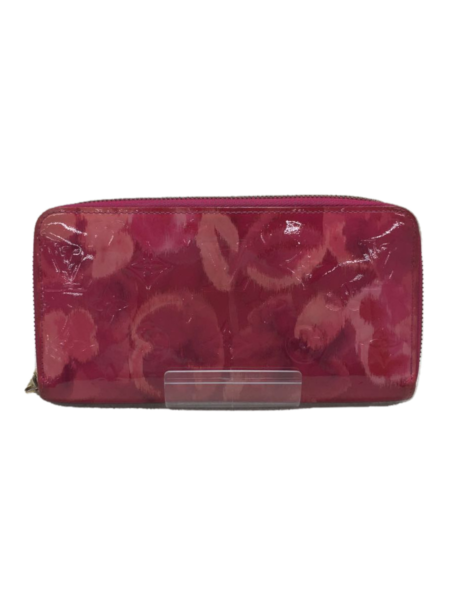 LOUIS VUITTON◇ジッピー・ウォレット_モノグラムヴェルニ_ローズ
