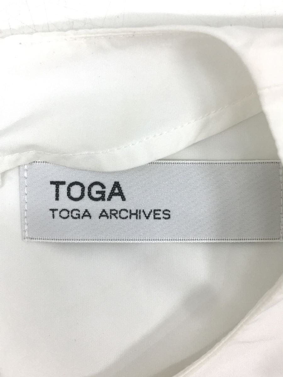 TOGA◆半袖ブラウス/2/ポリエステル/WHT/大理石/TA41-FJ044/ドメブラ/袖装飾の画像3
