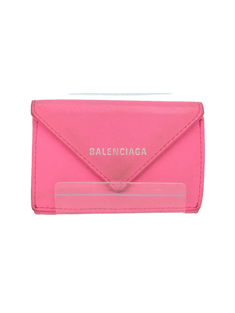 BALENCIAGA◇ペーパー ミニ ウォレット グラフィティ/3つ折り財布