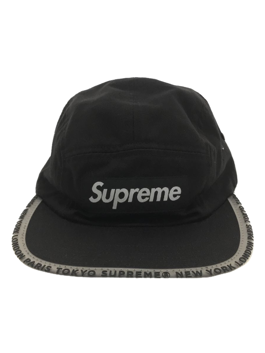 Supreme◆キャップ/FREE/コットン/BLK/メンズ