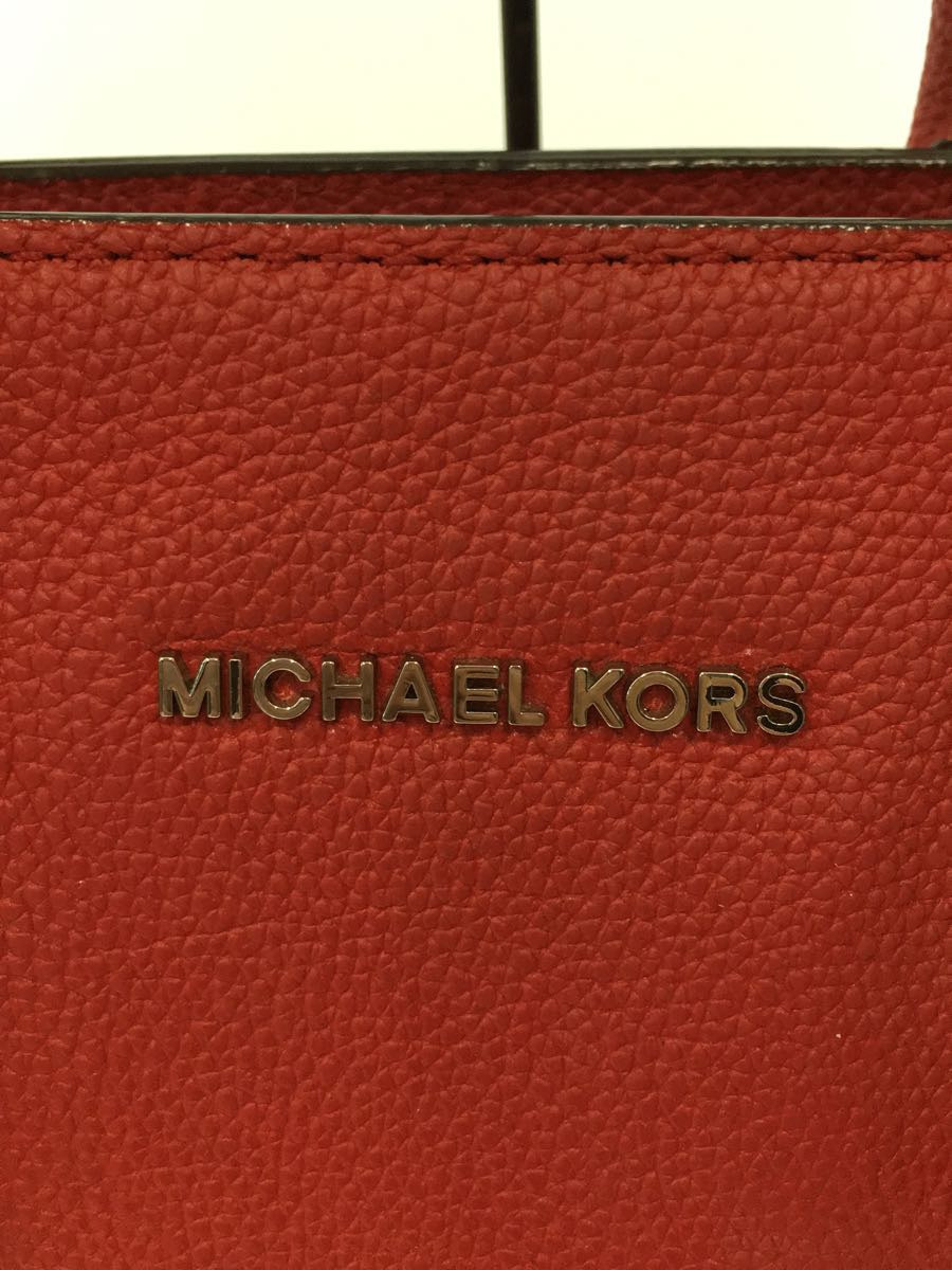 MICHAEL KORS◆MICHAEL KORS マイケルコース/30T5SRPS2L/ショルダーバッグ/レザー/RED/無地_画像3