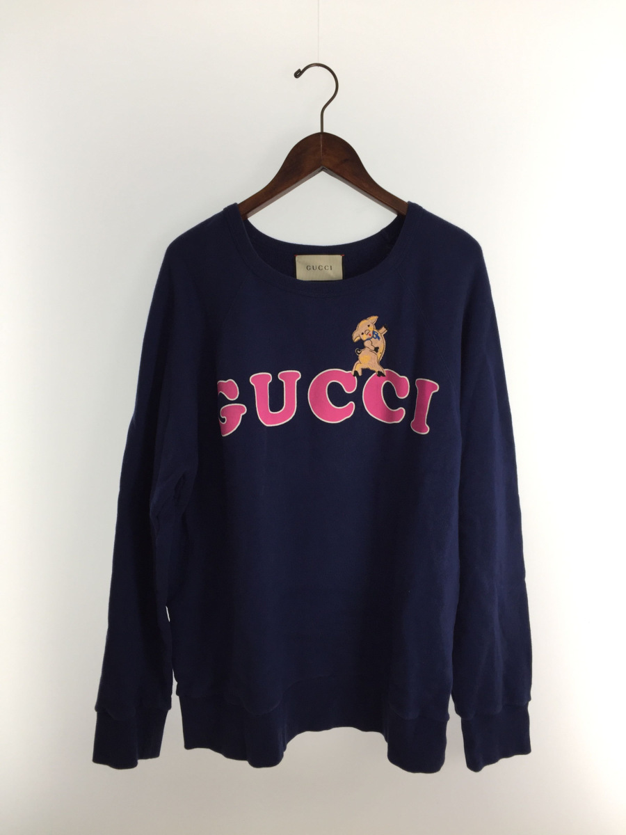 新しく着き GUCCI◇18AW/三匹の子豚/GUCCIプリントスウェット/A1206/L