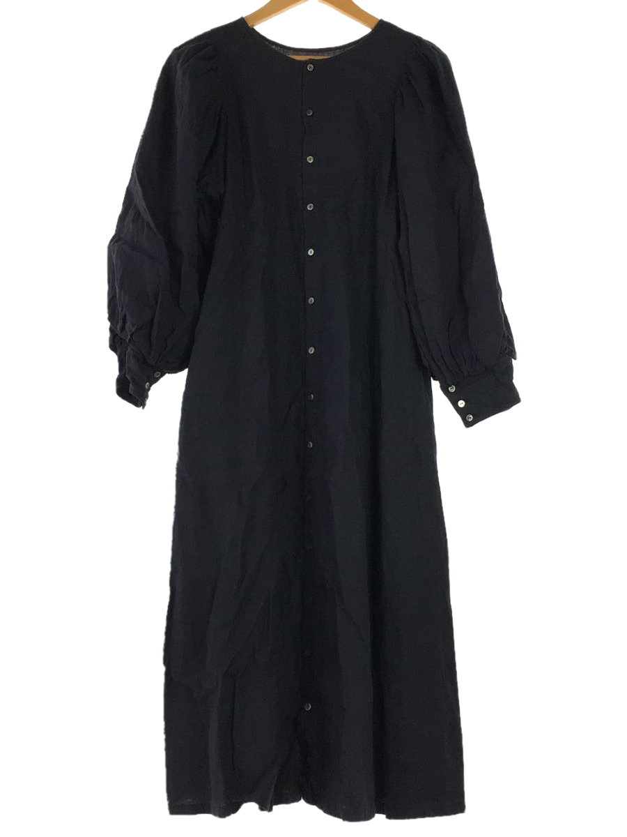 nest Robe◆21AW/リネン2WAYパフスリーブワンピース長袖ワンピース/FREE/リネン/NVY/01214-1121_画像1