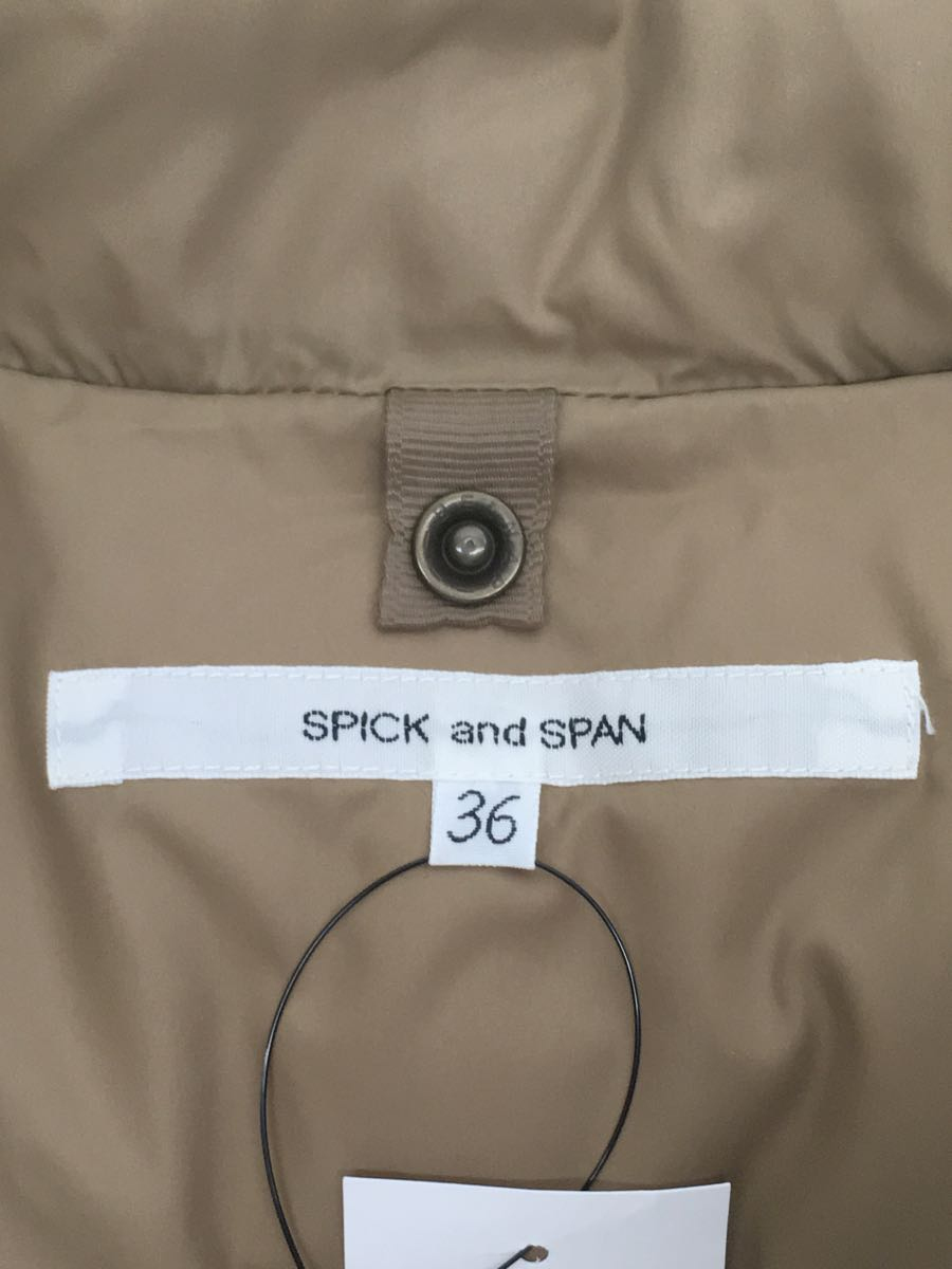 Spick&Span* down vest /36/ nylon /CML/ plain /08-020-2020-3-0