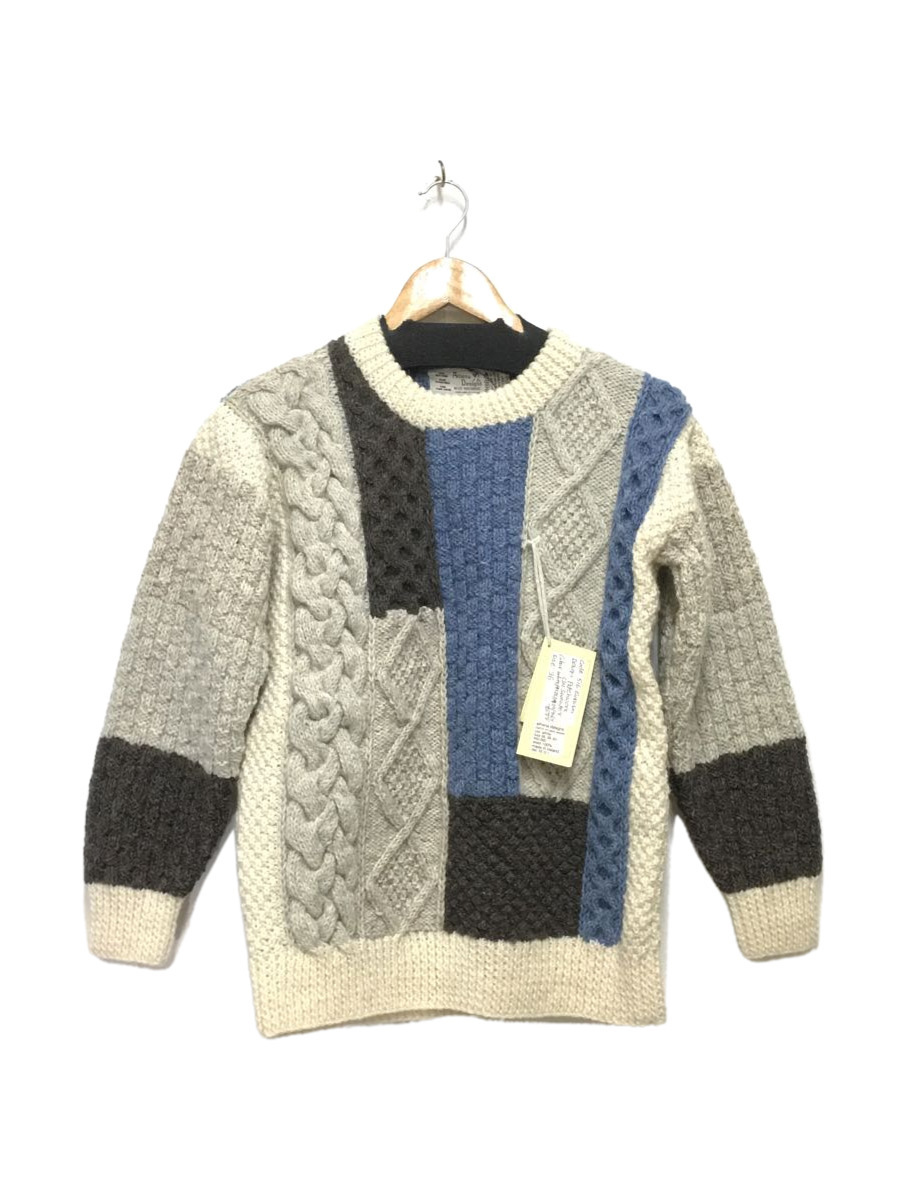 ラッピング不可】 OFF-WHITE◇セーター(厚手)/SS/モヘア/BLK/無地