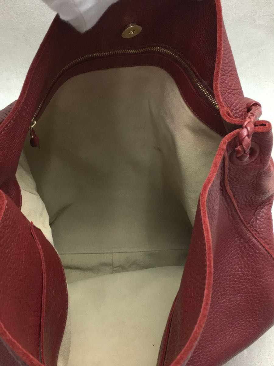 BOTTEGA VENETA◆ショルダーバッグ/レザー/RED/BOTTEGA VENETA/ボッテガ/革/皮/赤/レッド/_画像6