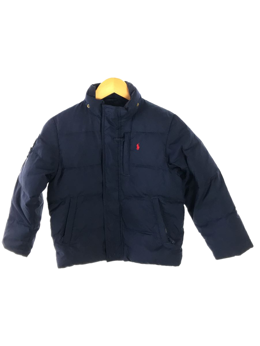 POLO RALPH LAUREN◆ダウンジャケット/130cm/ポリエステル/ネイビー/3242-7634_画像1