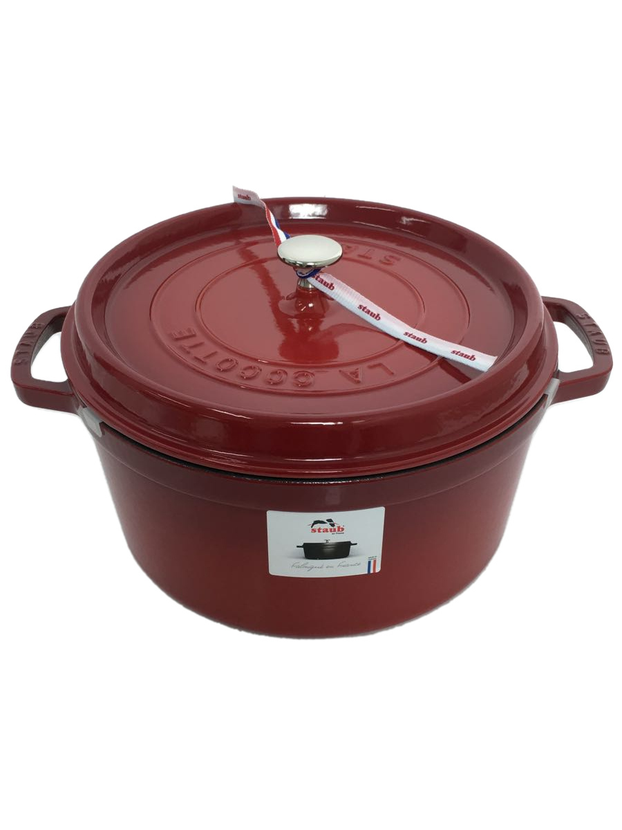 驚きの価格 Staub◇鍋/容量:6.5L/サイズ:28cm/レッド/赤/40509-852 -その他