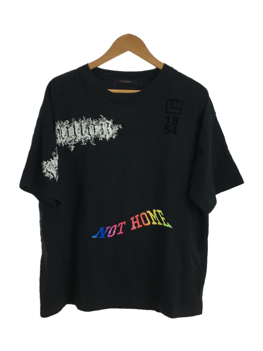 LOUIS VUITTON◇Tシャツ/L/コットン/BLK/総柄/1A53Y6/19SS/Dorothy 