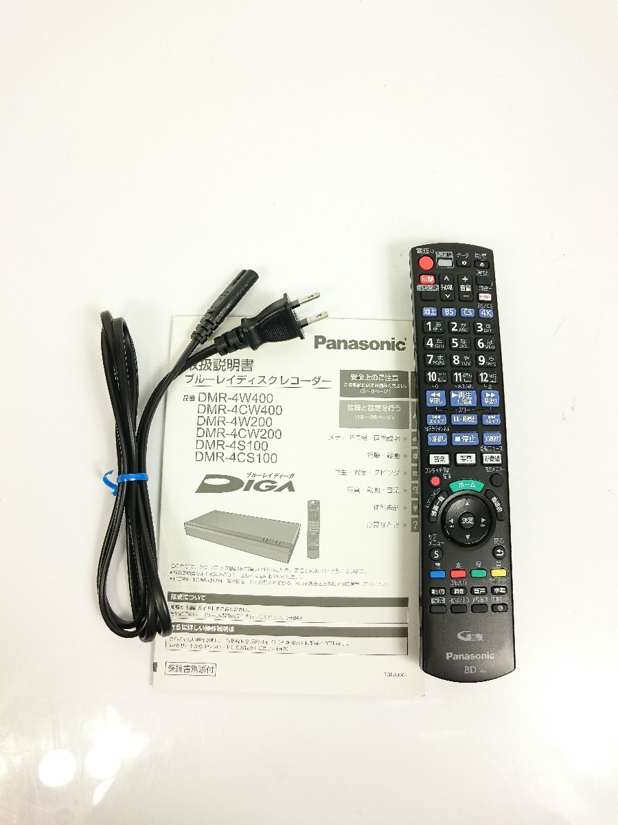 Panasonic◆ブルーレイレコーダー/4Kチューナ内蔵/DIGA/DMR-4CW400/Panasonic_画像9