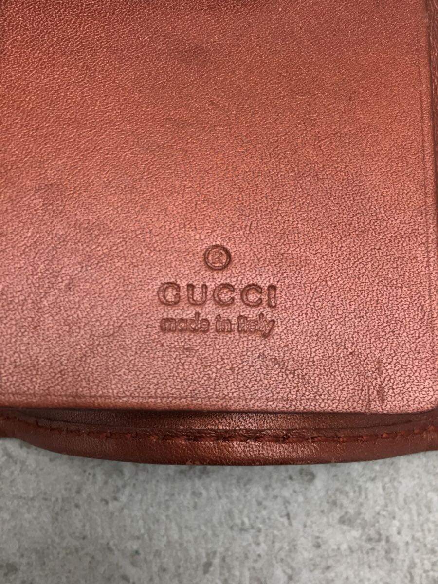 GUCCI◆キーケース/-/BRW/レディース/GGキャンバス/使用感有_画像3