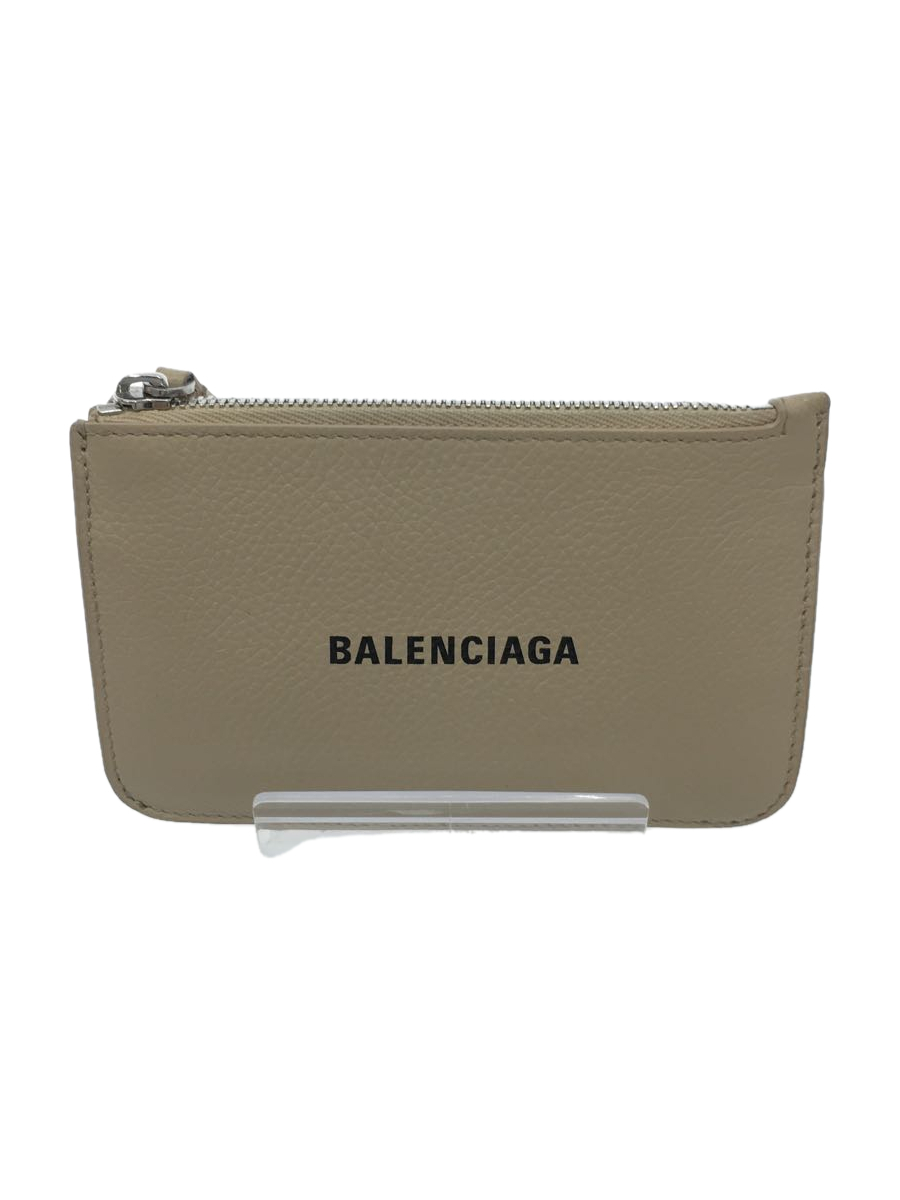 うのにもお得な BALENCIAGA◇カードケース/レザー/BEG/637130・2760・T