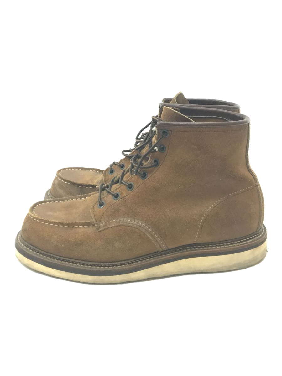 RED WING◆CLASSIC WORK LEGACY MOC/レースアップブーツ/42/ブラウン/スウェード/1903