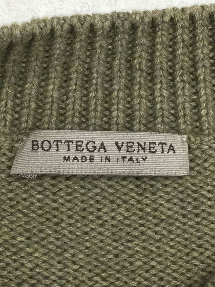 BOTTEGA VENETA◆セーター(厚手)/44/コットン/カーキ/ボッテガヴェネタ_画像3