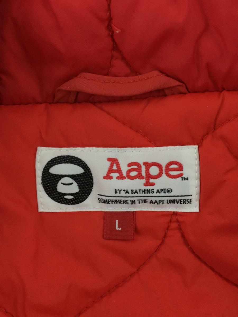 AAPE BY A BATHING APE◆ナイロンジャケット/-/ナイロン/RED_画像3